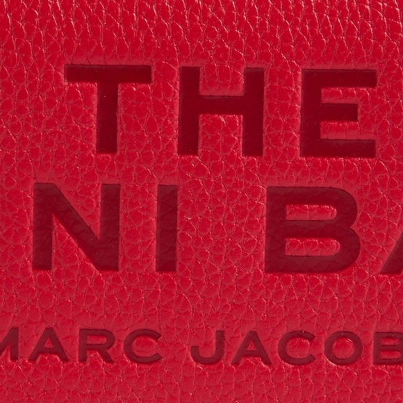 MARC JACOBS THE MINI LEATHER CROSSBODY TRUE RED - Picture 6 of 6